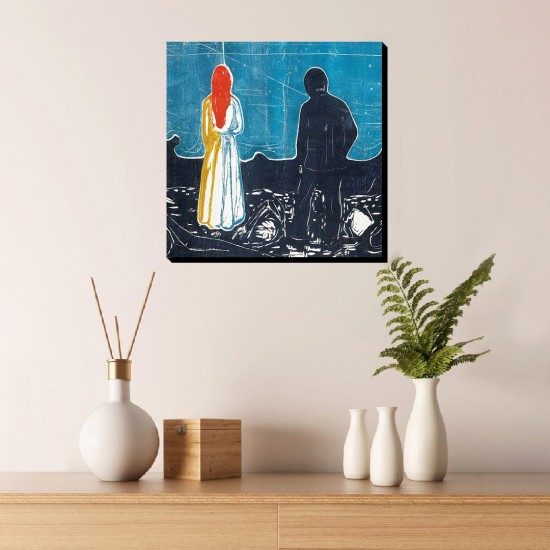 تابلو شاسی طرح دو نفر تنها از ادوارد مونک