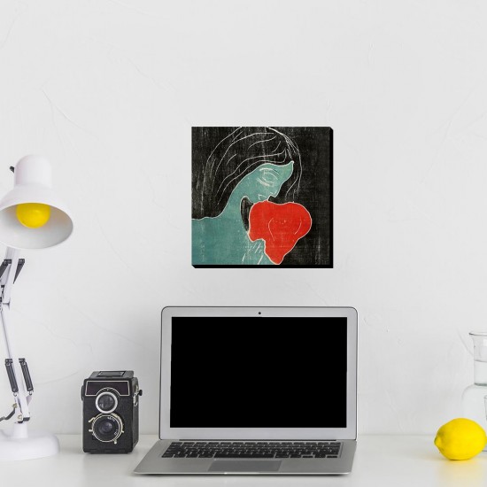 تابلو شاسی طرح دو قلب از ادوارد مونک