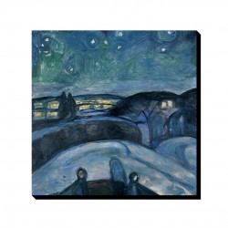 تابلو شاسی طرح شب ستاره ای از ادوارد مونک