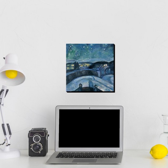 تابلو شاسی طرح شب ستاره ای از ادوارد مونک