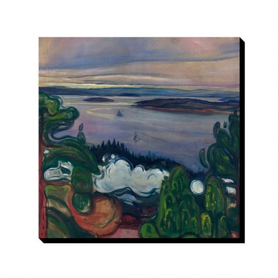 تابلو شاسی طرح دود قطار از ادوارد مونک