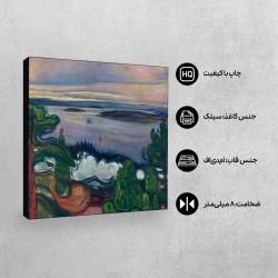 تابلو شاسی طرح دود قطار از ادوارد مونک