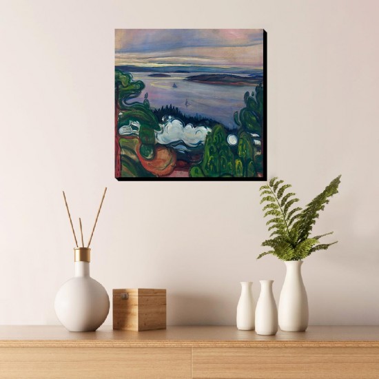 تابلو شاسی طرح دود قطار از ادوارد مونک