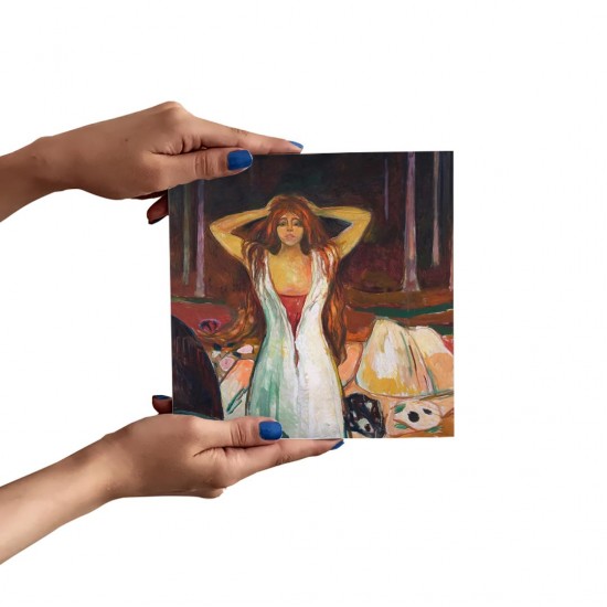 تابلو شاسی طرح خاکستر ها از ادوارد مونک