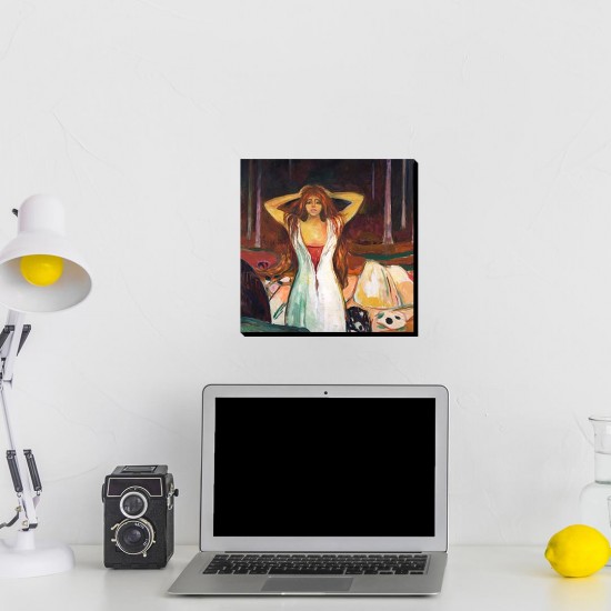 تابلو شاسی طرح خاکستر ها از ادوارد مونک