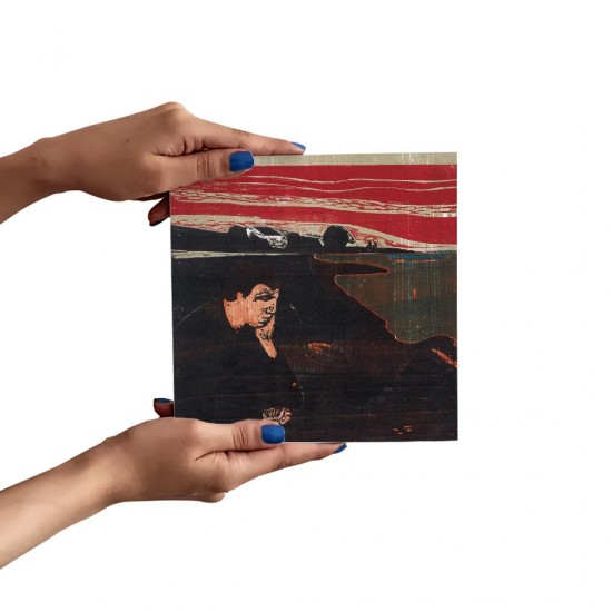 تابلو شاسی طرح غروب مالیخولیایی از ادوارد مونک