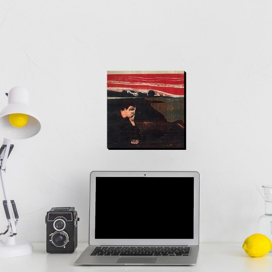 تابلو شاسی طرح غروب مالیخولیایی از ادوارد مونک