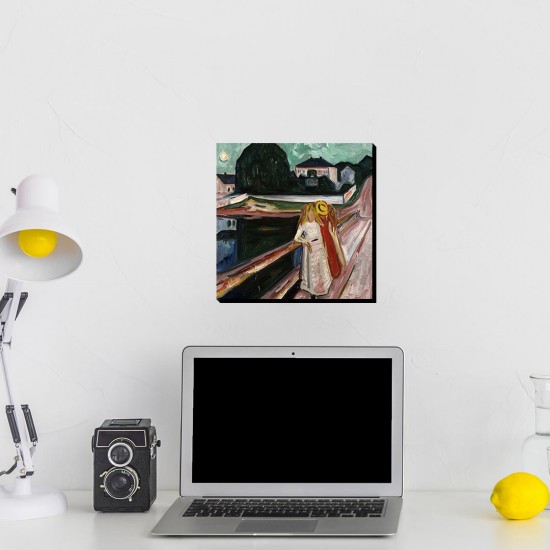 تابلو شاسی طرح دختر های روی اسکله از ادوارد مونک