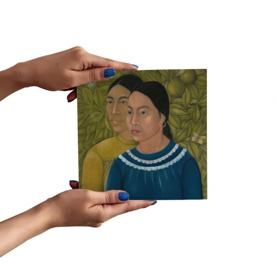 تابلو شاسی طرح دو زن از فریدا