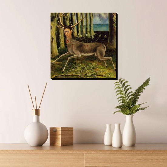 تابلو شاسی طرح آهو زخمی از فریدا