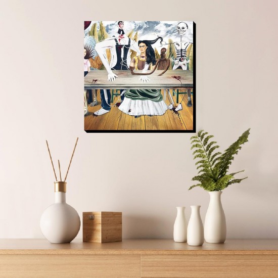 تابلو شاسی طرح میز زخمی از فریدا