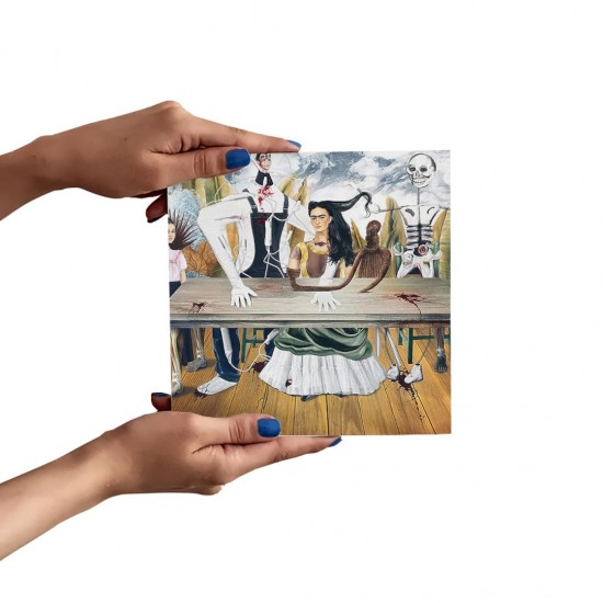 تابلو شاسی طرح میز زخمی از فریدا