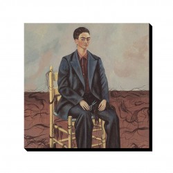 تابلو شاسی طرح خودنگار با مو های کوتاه شده از فریدا