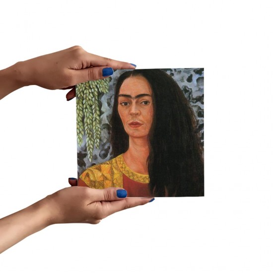 تابلو شاسی طرح خودنگار با موی رها از فریدا