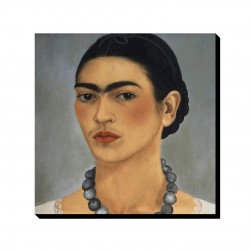 تابلو شاسی طرح خودنگار با گردنبند از فریدا