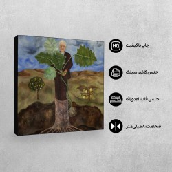 تابلو شاسی طرح پرتره لوتر بوربانک از فریدا