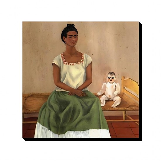 تابلو شاسی طرح من و عروسک از فریدا