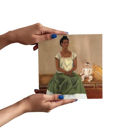 تابلو شاسی طرح من و عروسک از فریدا