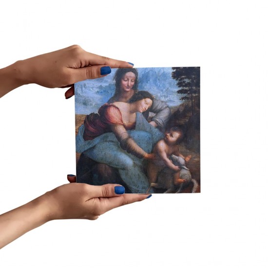 تابلو شاسی طرح باکره و کودک از داوینچی