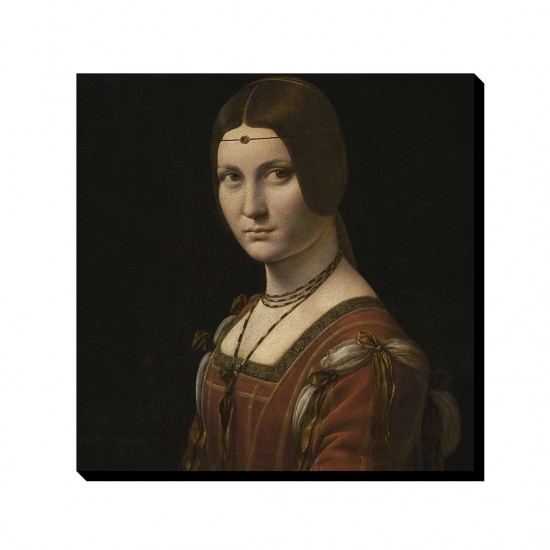 تابلو شاسی طرح پرتره زن ناشناس از داوینچی