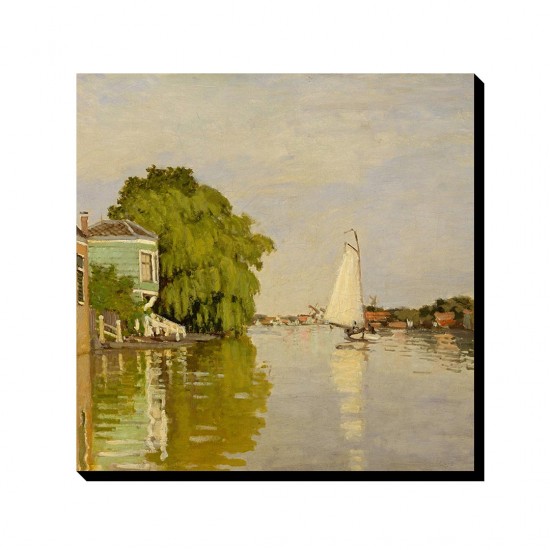 تابلو شاسی طرح خانه‌ هایی روی رودخانه آچترزان از مونه