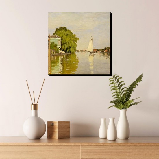 تابلو شاسی طرح خانه‌ هایی روی رودخانه آچترزان از مونه