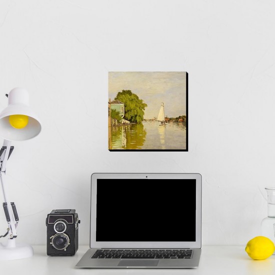 تابلو شاسی طرح خانه‌ هایی روی رودخانه آچترزان از مونه