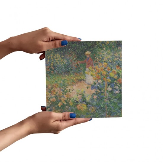 تابلو شاسی طرح در باغ از مونه