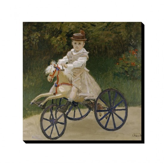 تابلو شاسی طرح جین مونه روی دوچرخه از مونه