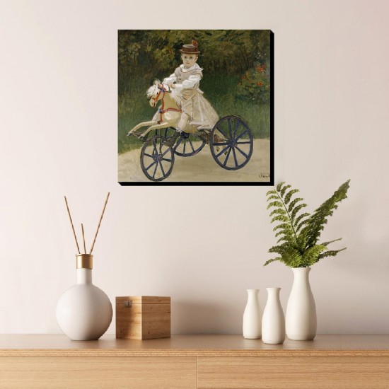 تابلو شاسی طرح جین مونه روی دوچرخه از مونه