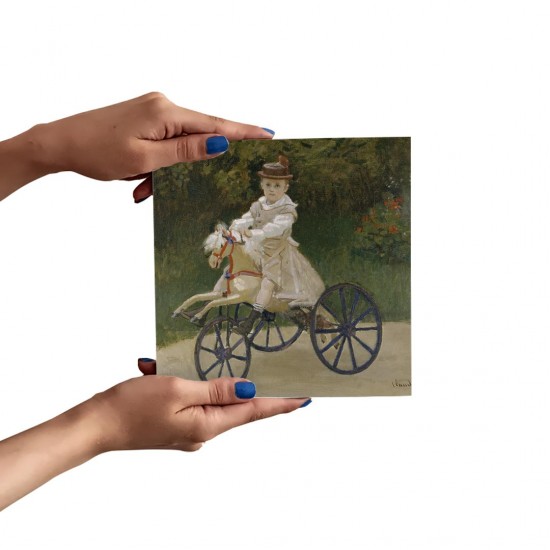 تابلو شاسی طرح جین مونه روی دوچرخه از مونه