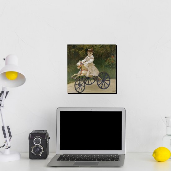 تابلو شاسی طرح جین مونه روی دوچرخه از مونه