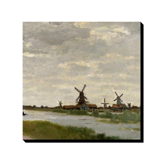 تابلو شاسی طرح آسیاب های بادی نزدیک زاندام از مونه