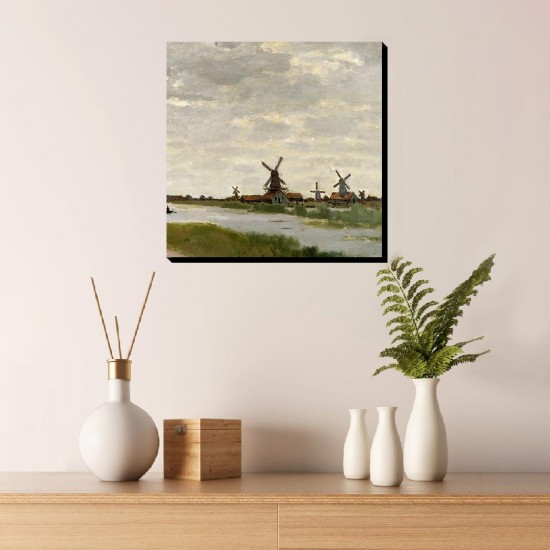 تابلو شاسی طرح آسیاب های بادی نزدیک زاندام از مونه