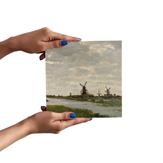 تابلو شاسی طرح آسیاب های بادی نزدیک زاندام از مونه