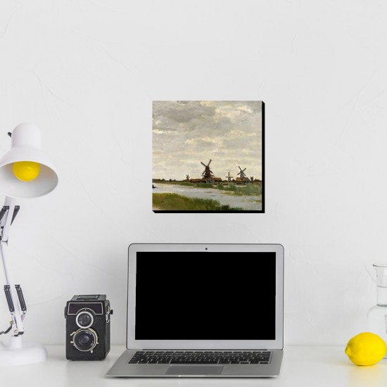 تابلو شاسی طرح آسیاب های بادی نزدیک زاندام از مونه