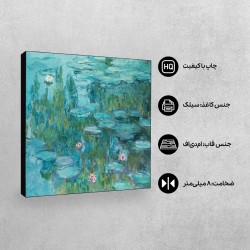 تابلو شاسی طرح نیلوفر های آبی از مونه
