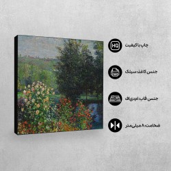 تابلو شاسی طرح بوته های رز در باغ مونهگرون از مونه