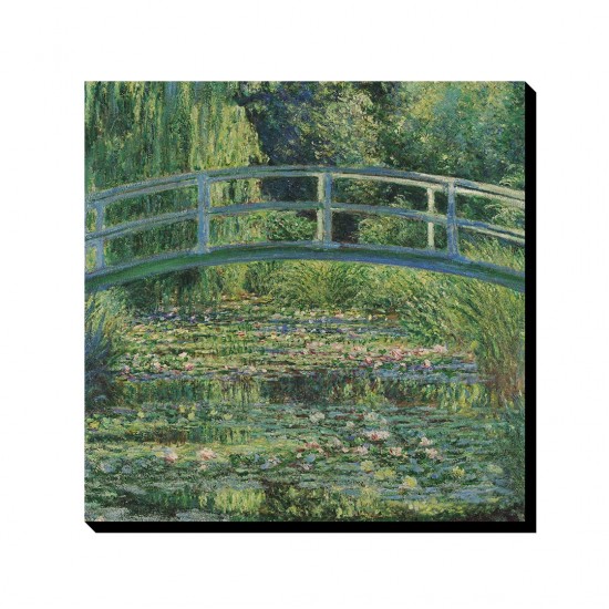 تابلو شاسی طرح برکه نیلوفر آبی از مونه