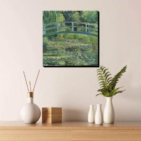 تابلو شاسی طرح برکه نیلوفر آبی از مونه