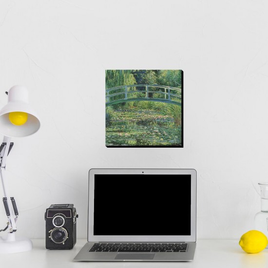 تابلو شاسی طرح برکه نیلوفر آبی از مونه