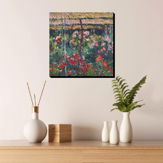 تابلو شاسی طرح باغ گل صد تومانی از مونه