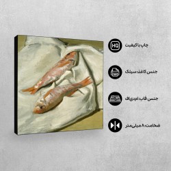 تابلو شاسی طرح شاه ماهی قرمز از مونه
