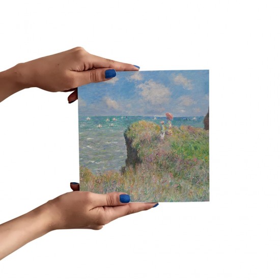 تابلو شاسی طرح راه رفتن روی صخره های پورویل از مونه