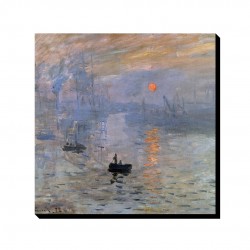 تابلو شاسی طرح  اثری از طلوع آفتاب از مونه