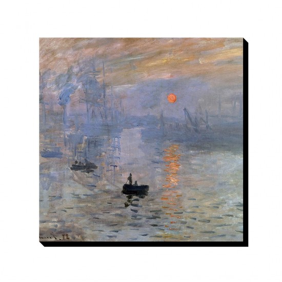 تابلو شاسی طرح  اثری از طلوع آفتاب از مونه