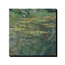 تابلو شاسی طرح برکه نیلوفر های آبی از مونه