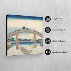 تابلو شاسی طرح زیر پل مانن در فوکوگاوا از هوکوسای