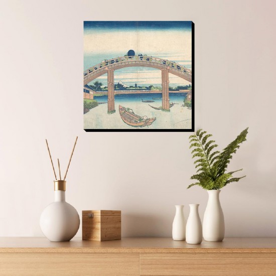 تابلو شاسی طرح زیر پل مانن در فوکوگاوا از هوکوسای