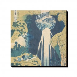 تابلو شاسی طرح آبشار آمیدا در انتهای جاده کیسوکایدو از هوکوسای